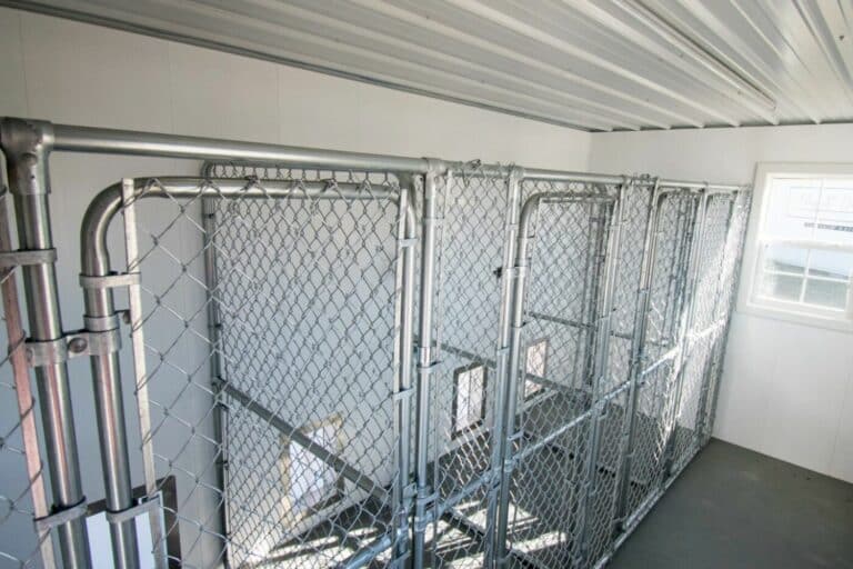 dog kennel interior for containment