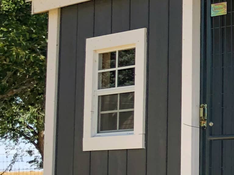 extra window option for custom wooden dog kennel in washington
